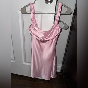 Princess Polly Pink Satin dress